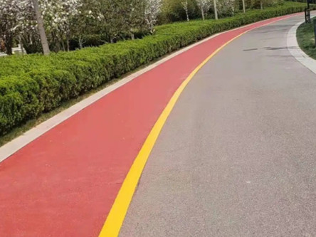 海门小区沥青路面改色
